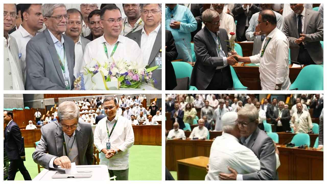 ৩৫ বছর পর সরাসরি ভোটে রাষ্ট্রপতি নির্বাচিত হলেন মির্জা ফখরুল ইসলাম আলমগীর । ছবি: ফটোকোলাজ