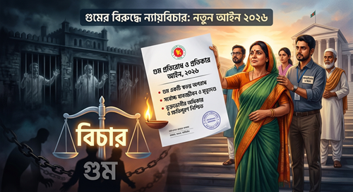 গুমে সর্বোচ্চ শাস্তি যাবজ্জীবন, ভুক্তভোগীদের ক্ষতিপূরণ দেওয়ার বিধান
