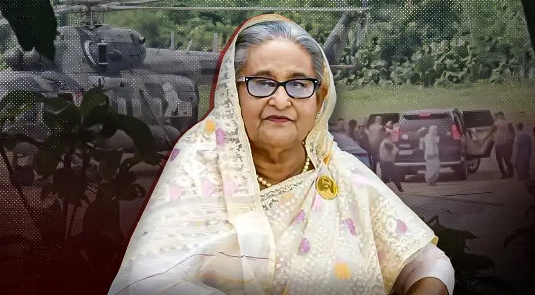 জুলাই আন্দোলনের পর শেখ হাসিনার ভারতে যাত্রা।