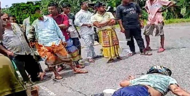 মুকসুদপুরের ঢাকা-বরিশাল মহাসড়কে ট্রাকের ধাক্কায় মোটরসাইকেল আরোহী নিহত