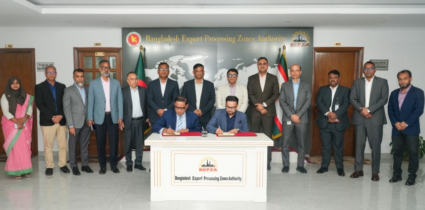 বেপজা অর্থনৈতিক অঞ্চলে এলইডি কারখানা স্থাপনের বিনিয়োগ চুক্তি স্বাক্ষর