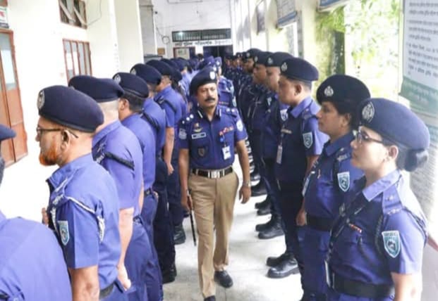ঠাকুরগাঁও পুলিশ কোর্টের বার্ষিক পরিদর্শন করছেন পুলিশ সুপার মো. বেলাল হোসেন
