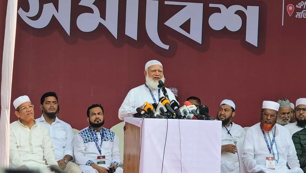 ১১ দলীয় ঐক্যের লং মার্চের উদ্বোধনী সমাবেশে শফিকুর রহমান