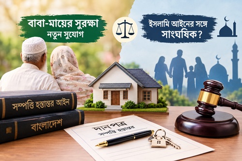 সম্পত্তি হস্তান্তর আইনের সংশোধন: বাবা-মায়ের সুরক্ষা নাকি ইসলামি আইনের সঙ্গে সাংঘর্ষিক?