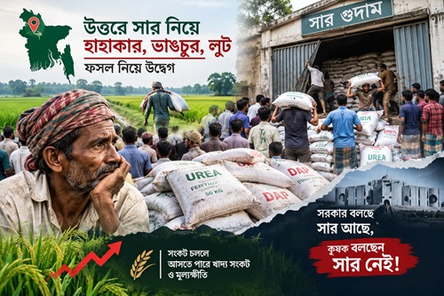 গুদামে সার, মাঠে হাহাকার—উত্তরে কৃষকের ক্ষোভ কেন?