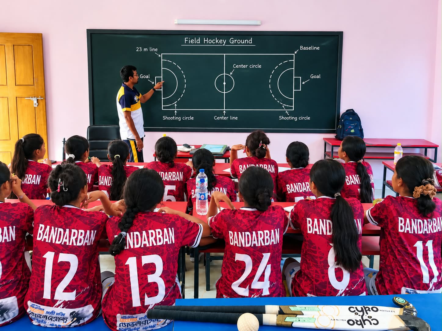 বান্দরবান ও খাগড়াছড়িতে অপরাজেয় আলো নারী হকি ডেভেলপমেন্ট প্রোগ্রামের প্রশিক্ষণ