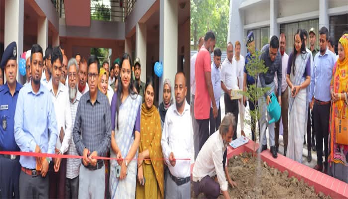 বন্দর থানা পরিদর্শনে নারায়ণগঞ্জের জেলা প্রশাসক মো. রায়হান কবির