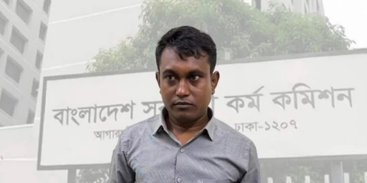 প্রক্সি দিয়ে পরীক্ষা দেওয়ার অভিযোগে পিএসসি সচিবালয়ে আটক প্রার্থী রিপন হোসেন