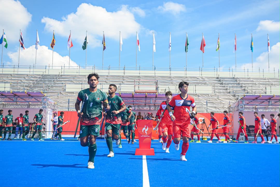 এশিয়ান গেমসে দক্ষিণ কোরিয়ার বিপক্ষে বাংলাদেশের হকি ম্যাচ