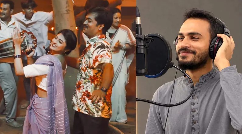 ‘চিরকুট’ সিনেমার ‘রঙিলা আসমান’ গানের দৃশ্যে মেহেদী সরকার।