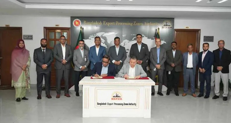  মিরসরাইয়ের বেপজা অর্থনৈতিক অঞ্চলে জুতার উপকরণ তৈরির কারখানা স্থাপনে কেপিএসটি ও বেপজার জমি ইজারা চুক্তি স্বাক্ষর