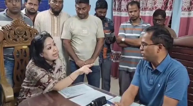 সরাইল থানার ওসির বিরুদ্ধে ঘুষ ও দুর্নীতির অভিযোগ তোলা সংসদ সদস্য রুমিন ফারহানা।