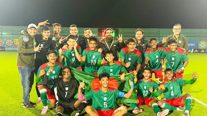 গ্যাবনকে হারিয়ে ফিফা অনূর্ধ্ব-১৫ বিশ্বকাপের ফাইনালে বাংলাদেশ